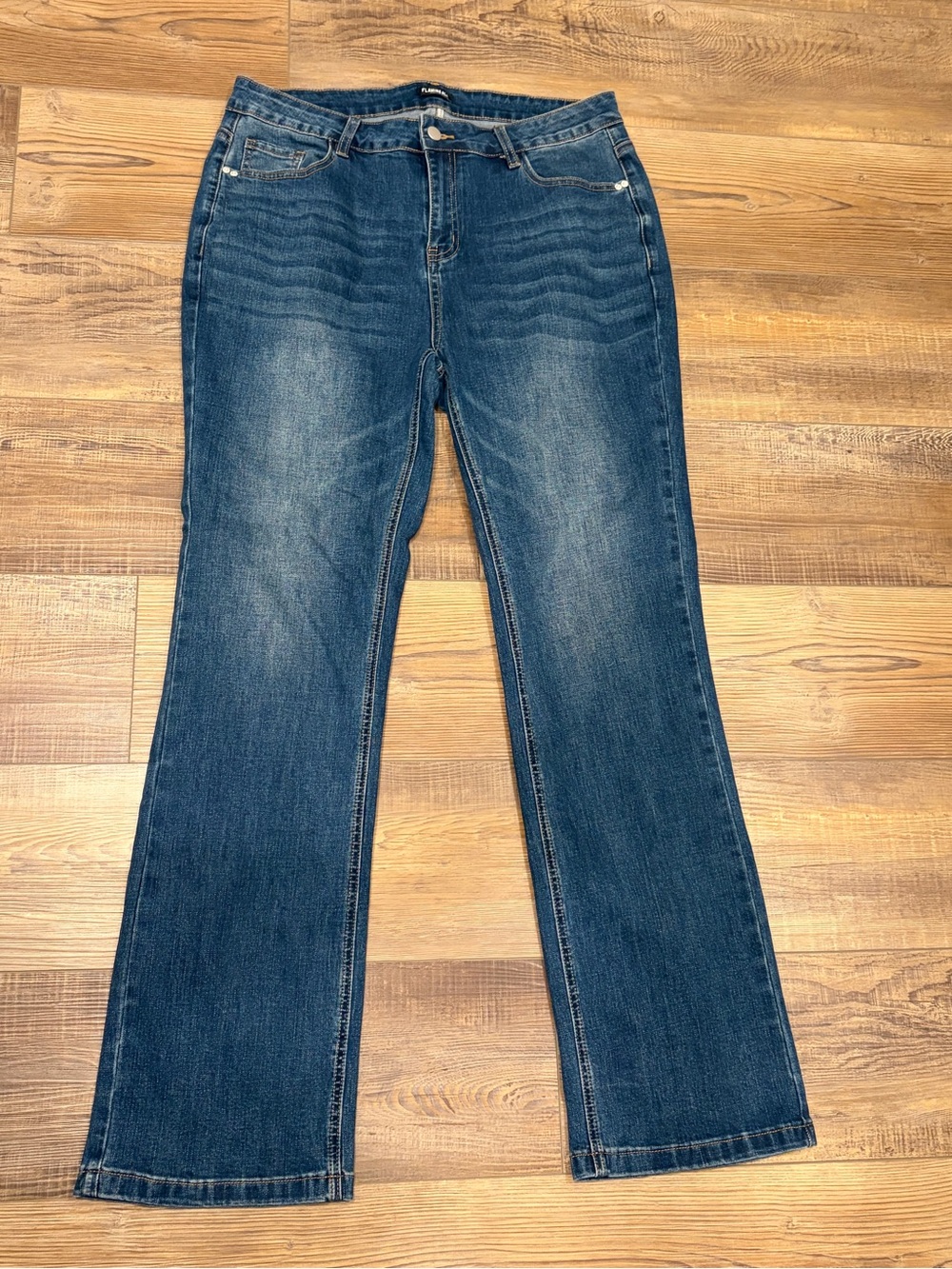 Flamingals 2X Mid-Rise Dark Blue Bootcut Jeans
